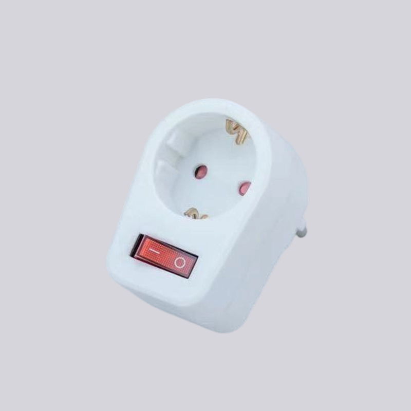 G01-01K Duitse type één ronde stekker met schakeladapter