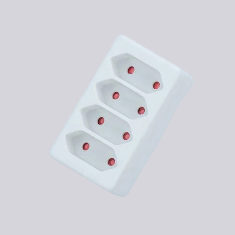 G01/4 Duitse type adapter met vier platte stekkers